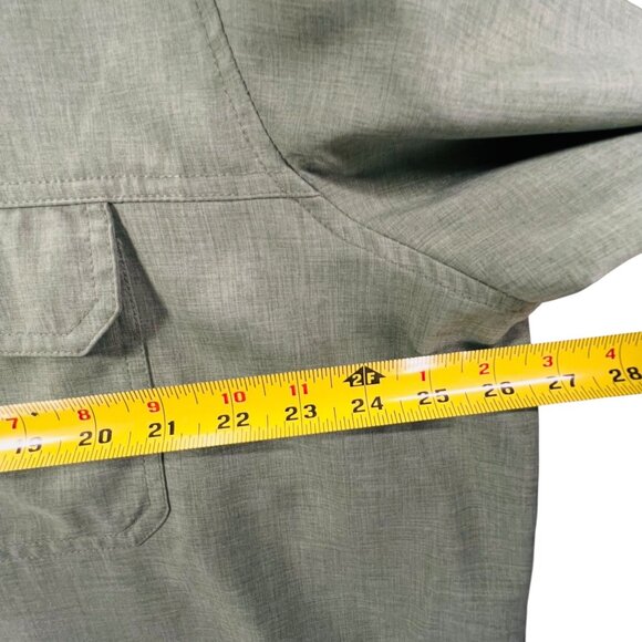 Orvis Mens Green Button Up Shirt XXL Short Sleeve Fishing Hiking Lightweight - Picture 10 of 12